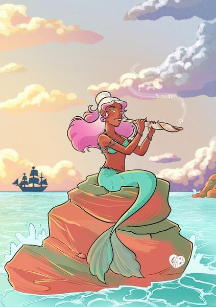 This is the main illustration for the Mermay 2022 https://www.behance.net/gallery/143439539/Mermay-2022