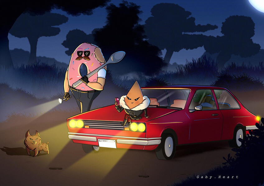 Treat's gang ❤ https://www.behance.net/gallery/149106533/Gangue-dos-quitutes-%28Treats-gang%29