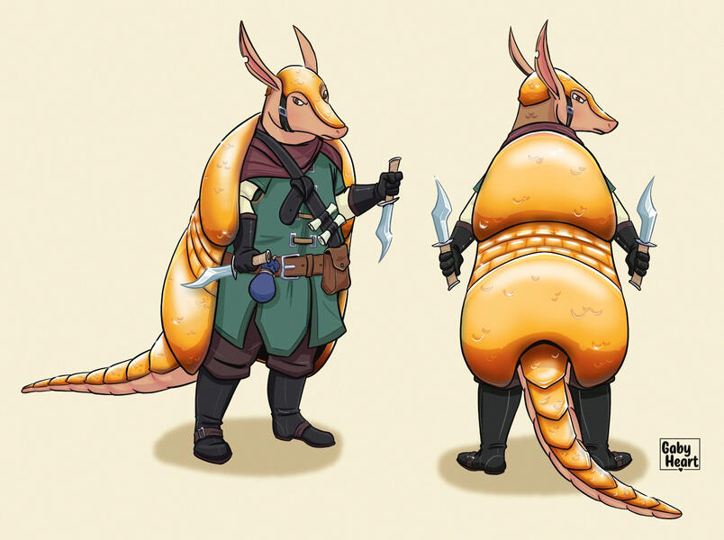 This was a character created for a RPG game! The idea is to show his design and stuff.